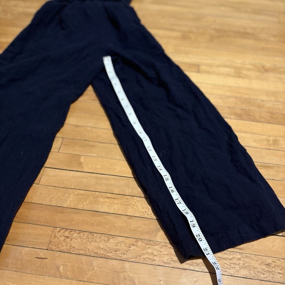 Abercrombie & Fitch Jumpsuit Y2K Blue Ruched Strapless Linen Coquette Women's S - Picture 6 of 7